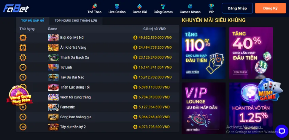 Cộng đồng game thủ 100vip